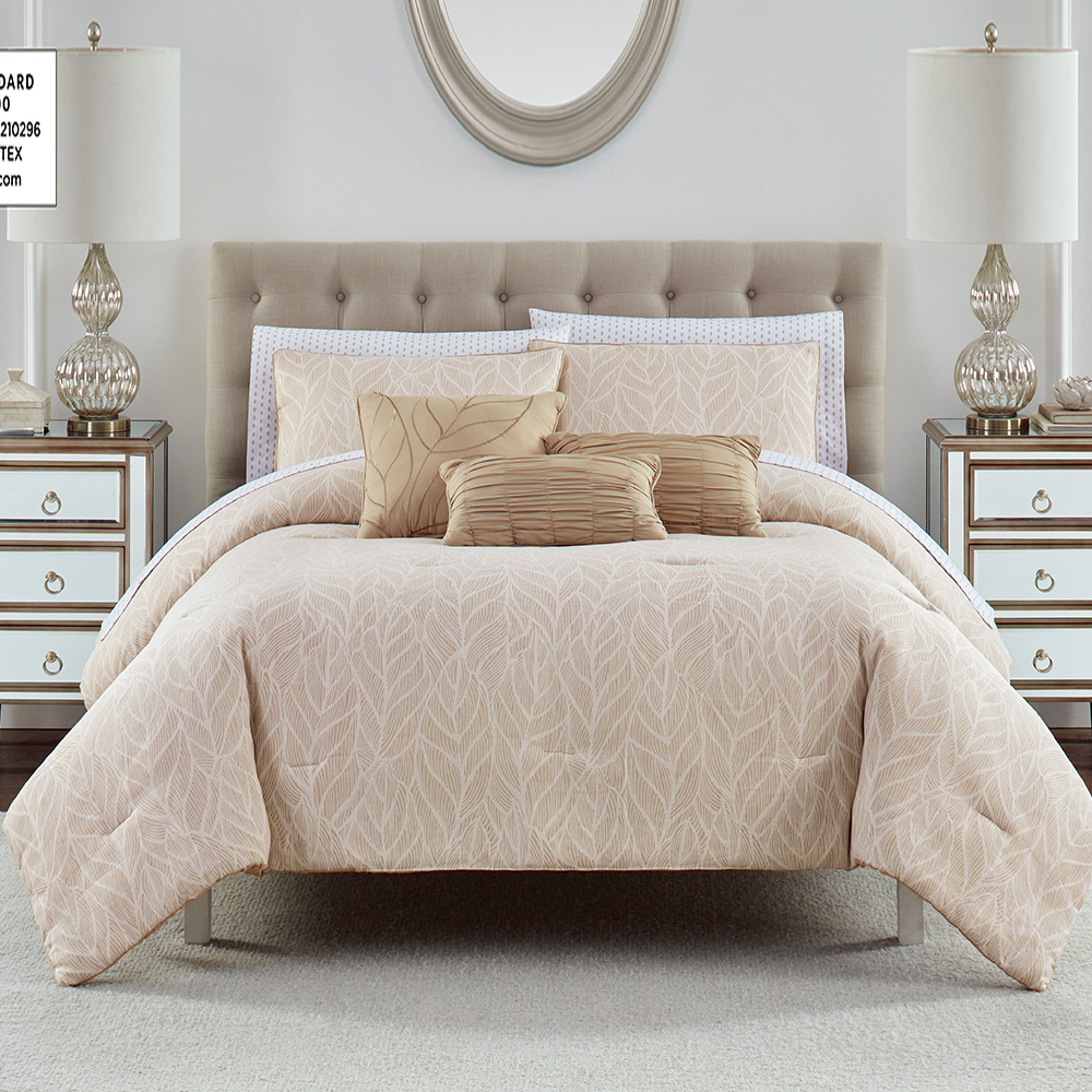 99.99% Polyester Jacquard tincto-tincto consolator VI-pieces Set