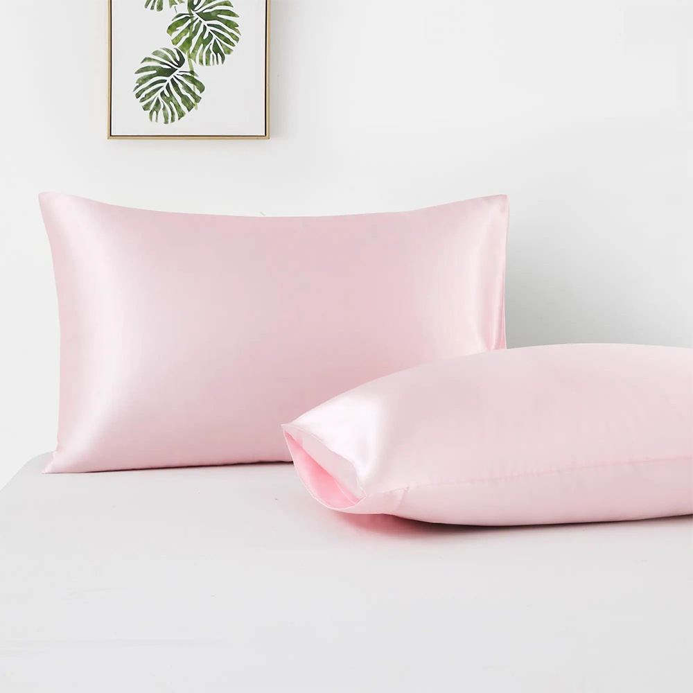 Mollis et lenis solidum satin pillowcases